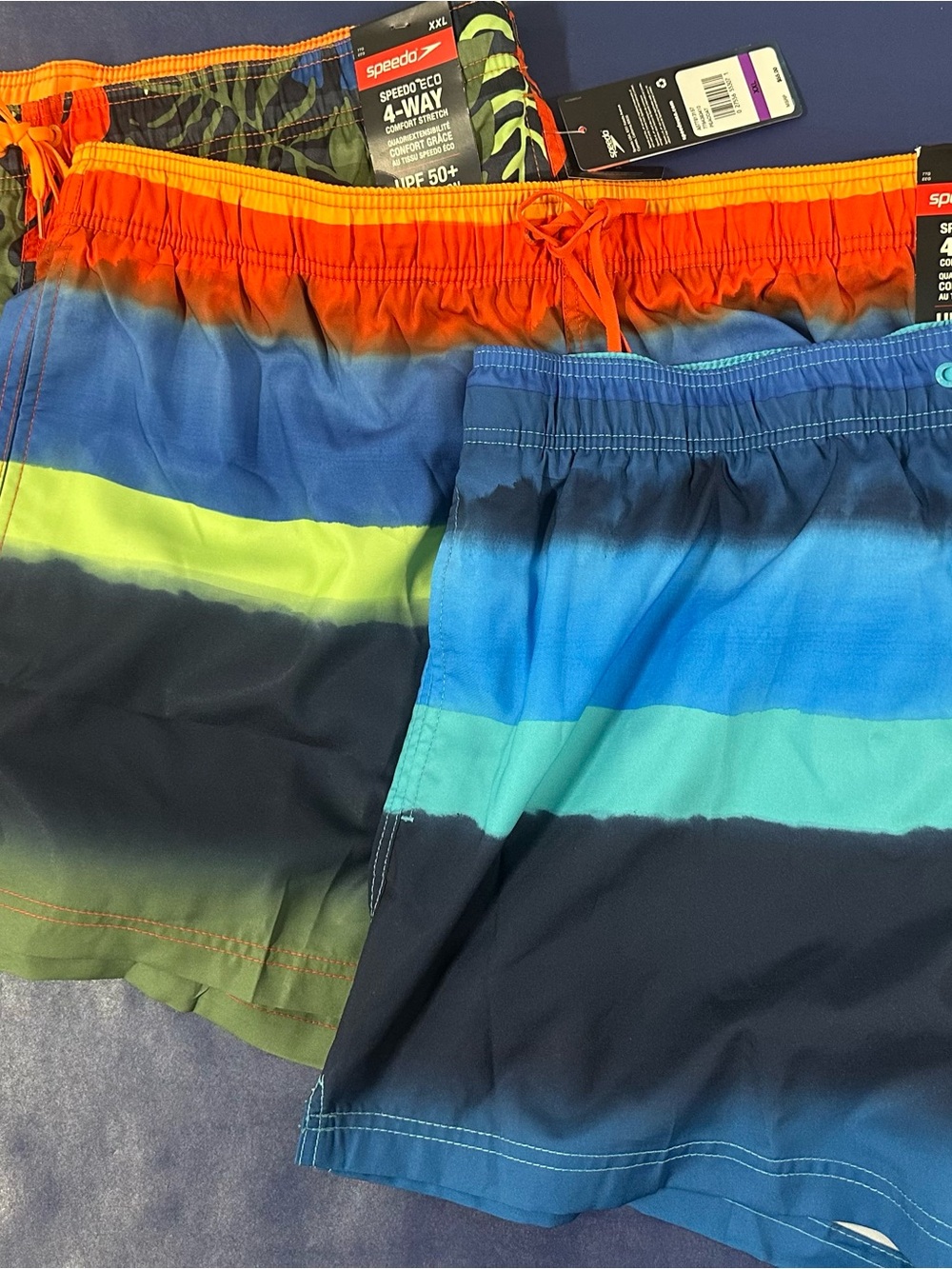 NWT Bundle of 3 pairs Men’s Speedo Redondo Short Swim Trunks - Size XXL